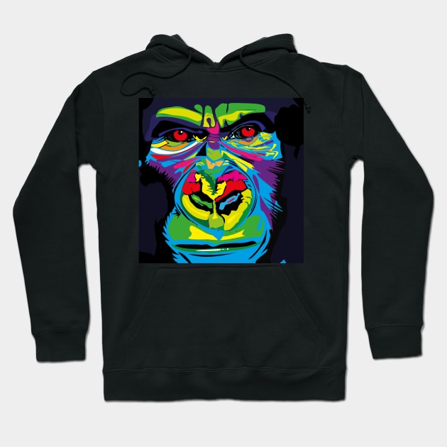 Psychedelic Ape Hoodie by BOEC Gear